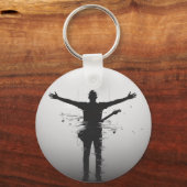 Porte-clés Silhouette de musicien (Verso)