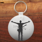 Porte-clés Silhouette de musicien (Recto)