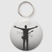 Porte-clés Silhouette de musicien (Verso)