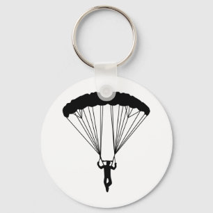 Porte-clés silhouette de parachutiste
