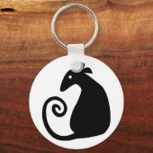 Porte-clés silhouette de rat (Recto)