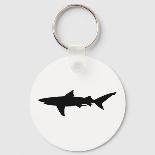 Porte-clés Silhouette de requin (Recto)