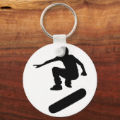 Porte-clés silhouette de skateboard (Recto)