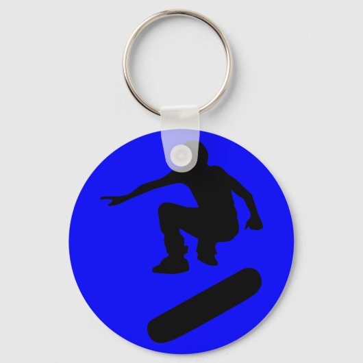 Porte-clés silhouette de skateboard (Recto)