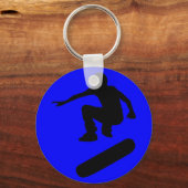 Porte-clés silhouette de skateboard (Recto)
