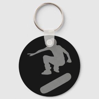 Porte-clés silhouette de skateboard