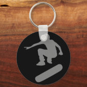 Porte-clés silhouette de skateboard (Recto)