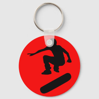 Porte-clés silhouette de skateboard