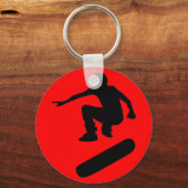 Porte-clés silhouette de skateboard (Recto)
