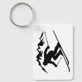 Porte-clés Silhouette de skieur (Recto)