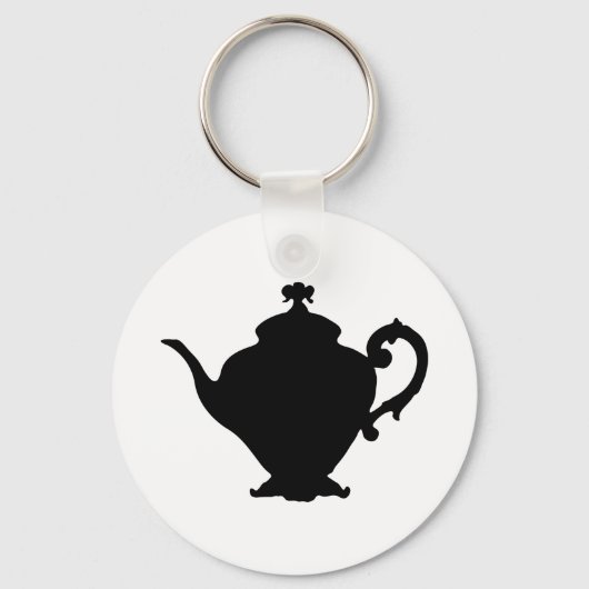 Porte-clés Silhouette de théière (Recto)