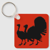 Porte-clés Silhouette des Dindons (Recto)