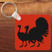 Porte-clés Silhouette des Dindons (Recto)