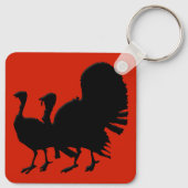 Porte-clés Silhouette des Dindons (Dos)