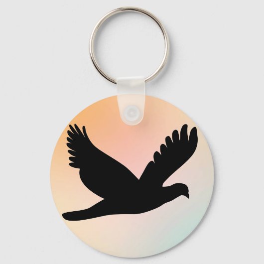 Porte-clés Silhouette des oiseaux (Recto)
