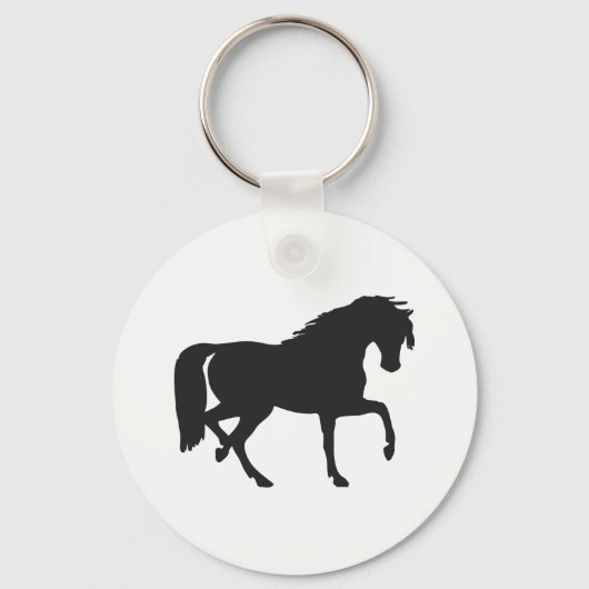 Porte-clés Silhouette du cheval (Recto)