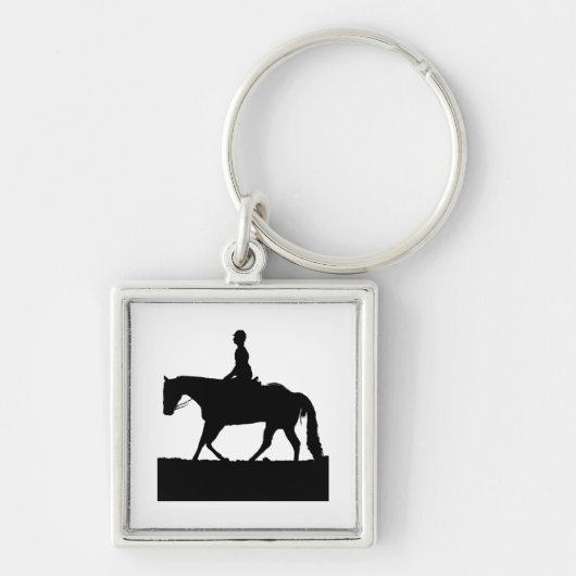 Porte-clés Silhouette du cheval (Devant)