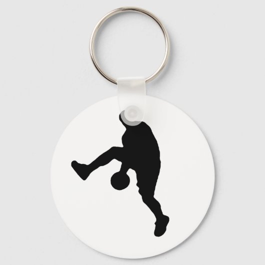 Porte-clés Silhouette du joueur de basket (Recto)