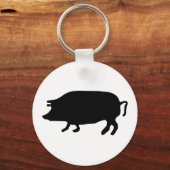 Porte-clés Silhouette du porc (Recto)