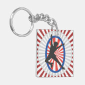 Porte-clés Silhouette d'un patineur - (Devant gauche)