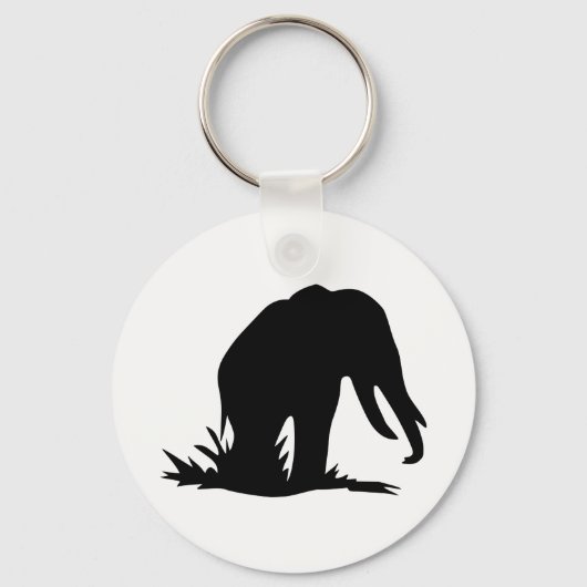Porte-clés Silhouette éléphante (Recto)