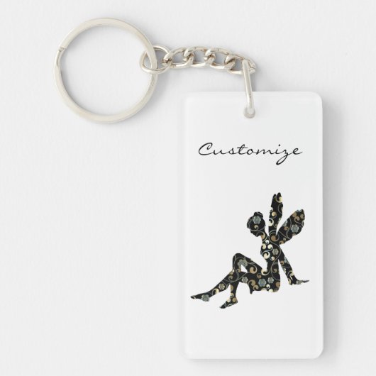 Porte-clés Silhouette fée Thunder_Cove (Devant)