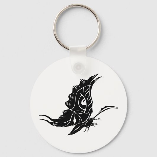 Porte-clés Silhouette papillon (Recto)