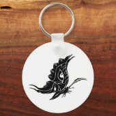 Porte-clés Silhouette papillon (Recto)