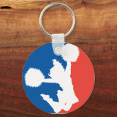 Porte-clés Silhouette pom-pom girl (Recto)