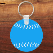 Porte-clés Silhouette Porte - clé bleu Softball (Recto)