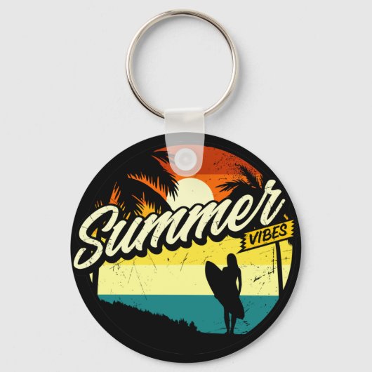Porte-clés Silhouette Rétro Vibes (Recto)