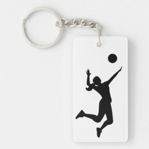 Porte-clés silhouette volleyball women