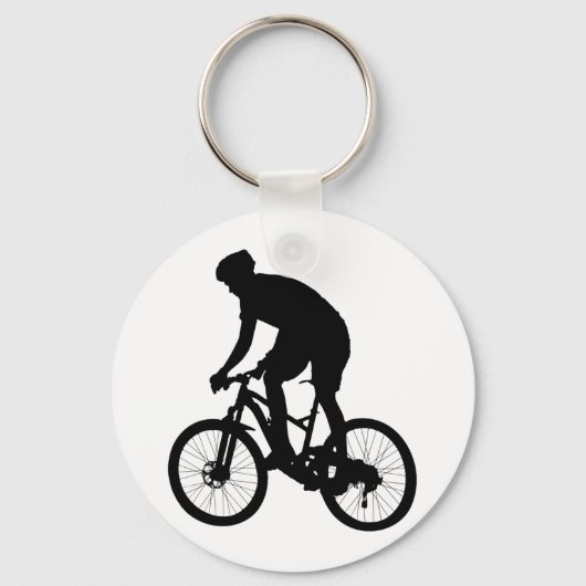 Porte-clés Silhouette VTT - Choisir la couleur arrière - plan (Recto)