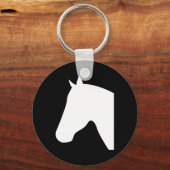 Porte-clés Silhouettes de tête de cheval1 (Recto)