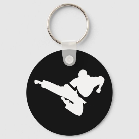 Porte-clés silhouettes des arts martiaux (Recto)