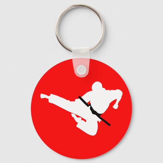 Porte-clés silhouettes des arts martiaux (Recto)