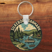 Porte-clés Silkeborg Denmark Lake (Verso)