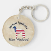 Porte-clés Silken Windhound - American Sighthight (Dos)