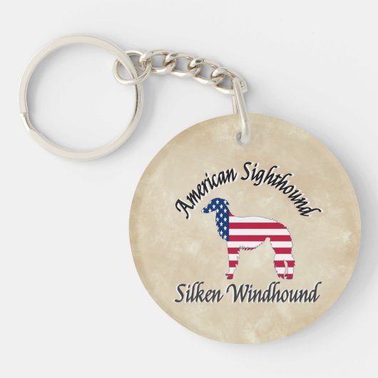 Porte-clés Silken Windhound - American Sighthight (Devant)