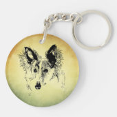 Porte-clés Silken Windhound esquisse (Dos)