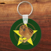 Porte-clés Silkie Red Chick Star (Recto)