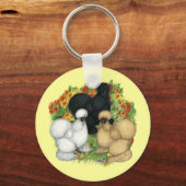 Porte-clés Silkies du jardin de fleurs (Recto)