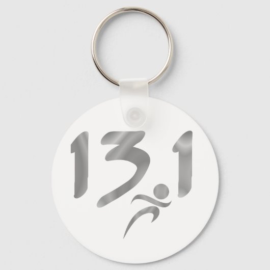 Porte-clés Silver 13,1 demi-marathon (Recto)