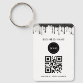 Porte-clés Silver Black Parties scintillant Driving Company L (Recto)