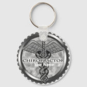 Porte-clés Silver Chiropractor custom name keychain (Recto)