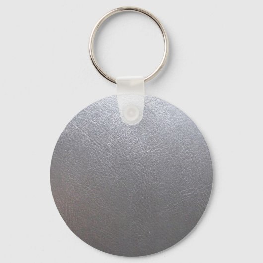 Porte-clés SILVER Grey Sparkle : Leather Look Finish (Recto)