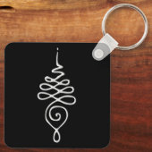 Porte-clés Silver Unalome (Verso)