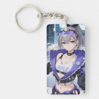 Porte-clés Silver Wolf fan art 1