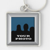 Porte-clés Silver Your Photo Frame Premium Porte - clé (Devant)