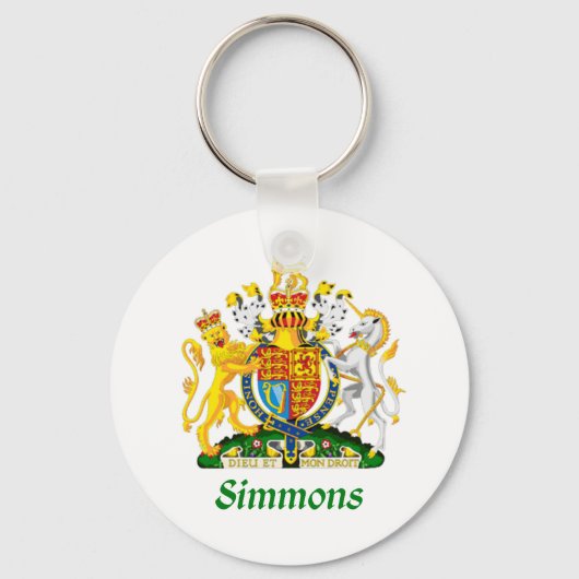 Porte-clés Simmons Shield de Grande-Bretagne (Recto)